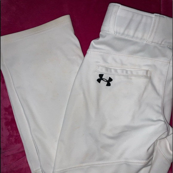 Under Armour Other - Under Armour white baseball pants Med